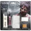 Image de Boland - 45077 - Kit de maquillage Zombie, latex liquide 7 ml, faux sang 3,5 ml, éponge, tissu 15 x 15 cm, peinture visage 1 g, maquillage, carnaval, Halloween