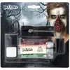 Image de BOLAND 45095 Kit Maquillage Zombie Graisse Sang Théâtre Latex Liquide 1 Sachet de Viande Gruseleuse 1 Eponge 1 Applicateur 1 Zip Mixte Adulte Multicolore Taille Unique