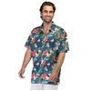 Image de Boland - Chemise Tiki Breeze, Chemise hawaïenne Tropicale pour Homme à Motifs Floraux, Haut pour Le Carnaval, Les Festivals, la Plage et Les soirées à thème
