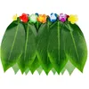 Image de Boland 52245 - Hawaii Rock Palmblätter, Minirock mit künstlichen Blättern und bunten Kunstblumen, Beachparty, Sommerfest, Karneval, Mottoparty, Hula Hula Hula