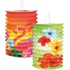 Image de Boland Lot de 2 lanternes papier Hibiscus Hawaii 16 cm, modèles assortis Mod 52508
