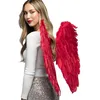 Image de Aptafêtes - AC0040 - Maxi ailes d'ange plumes rouges - Taille 65 x 65 cm
