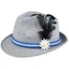 Image de Boland Chapeau de fête populaire avec rubans et fleur, bavaroise, tyrolien, accessoire, costume, carnaval, fête à thème
