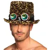 Image de Boland - Chapeau Desert Dream avec lunettes, cylindre, paillettes, fête à thème, carnaval