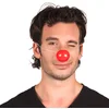Image de Boland 55522 - Nez de Clown en Plastique avec élastique - 24 pièces - Rouge - Super Tenue - Amusant - Accessoire de fête à thème - Carnaval (Lot de 2)