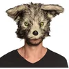 Image de Boland Masque loup-garou peluche adulte - Noir - Taille Unique