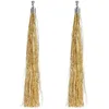 Image de Boland - Boucles d'oreilles lamelles Festival, 20 cm, clips d'oreilles, bijoux fantaisie pour carnaval, discothèque et costumes
