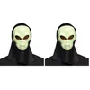 Image de Boland - 72374 - Masque facial Alien avec capuche, masque de tête, masque pour Halloween et Carnaval (Lot de 2)