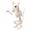 Image de Boland 72404   Squelette de rat, taille 18 cm, bouche mobile en plastique, rat décoration pour Halloween, carnaval ou fête à thème