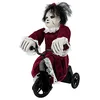 Image de Boland 73048 - Poupée d'horreur Interactive sur vélo - Dimensions : 35 x 21 cm - Angry Mathilde - Poupée effrayante avec Son et Mouvement - Objet de décoration pour Halloween, Carnaval, fête à thème