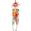 Image de Boland - 73200 - Décoration suspendue d'horreur, squelette de clown, 40 cm, décoration de fête pour la fête à thème et Halloween, décoration suspendue