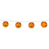 Image de Boland - 73230 - Guirlande lumineuse avec lampions citrouille, longueur 185 cm, 2 piles AA incluses, décoration Halloween, déco de fête