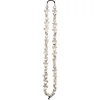 Image de Boland 74194 - Collier Skull Bones, chaîne blanche avec têtes de mort, bijoux fantaisie, Dia de los muertos, jour des morts, Halloween, accessoire, carnaval, soirée à thème, costume