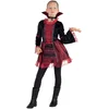 Image de Boland - Costume pour Enfants Impératrice Vampire, Robe avec col et Collier, Rouge et Noir, différentes Tailles, Carnaval, soirée à thème, Halloween