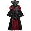 Image de Boland - Costume pour enfants reine des vampires, différentes tailles, robe avec collier, Halloween, déguisement pour enfants, fête à thème
