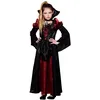 Image de Boland - Costume pour enfants reine des vampires, différentes tailles, robe avec collier, Halloween, déguisement pour enfants, fête à thème