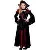 Image de Boland - Costume pour enfants reine des vampires, différentes tailles, robe avec collier, Halloween, déguisement pour enfants, fête à thème