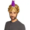 Image de Boland 81015 - Turban Sultan Selim , Or, Bijoux de perles, Plumes, Pierre blanche, Casquette, Carnaval, Fête à thème