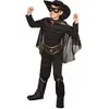 Image de Boland - Costume Enfant Bandit, pour garçon, Chapeau, Masque pour Les Yeux, Cape, Costume Une pièce, Ceinture, Bottes, déguisement, Set de Costume, Zorro, fête costumée, Carnaval
