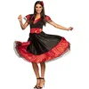 Image de Boland - Costume pour adulte danseuse de flamenco, robe, ceinture et bijoux de cheveux, Espagnole, ensemble, carnaval, soirée à thème, championnat d'Europe, championnat du monde
