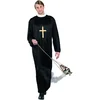 Image de Boland 83815 - Costume adulte prêtre, taille M-L, toge avec col, curé, saint, ensemble de costume, carnaval, fête à thème