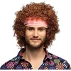 Image de Boland 85715 - Perruque Hippie-Groove avec bandeau, cheveux synthétiques courts avec boucles, Accessoires pour déguisements de carnaval, Carnaval, Fête à thème