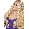 Image de Boland B.V. Perruque ondulée Blonde avec Bandeau Hippie Femme - Blond - Taille Unique