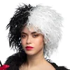 Image de Boland 86035 - Perruque pour adultes, perruque femme noire et blanche pour Halloween ou carnaval, perruque femme cheveux courts, accessoires pour costumes