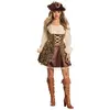 Image de Boland - Costume de Pirate pour Femme, Ensemble Pirate avec Robe et Chapeau, Costumes de Carnaval pour Femmes, déguisement pour Carnaval, Enterrement de Vie de Jeune Fille