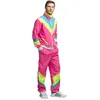 Image de Boland - Costume pour homme, survêtement des années 90, pantalon et veste, costume de mauvais goût pour carnaval, soirée déguisée et JGA