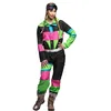 Image de Boland - Combinaison de ski pour femmes, déguisement pour une fête à thème, Halloween ou le carnaval, déguisement des années 80