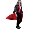Image de Boland 96935 - Cape de Vampire avec col - Noir et Rouge - Longueur : 150 cm - Jeté de Dracula - pour Costume, Carnaval, Halloween
