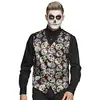 Image de Boland 97082   Gilet Day of The Dead, Dia de Los Muertos, tête de Mort pour Homme, Costume, Carnaval, fête à thème, Halloween