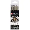 Image de SAKURA Kit unique de 4 stylos à encre Pigma Micron Sepia pour le dessin manga