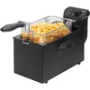 Image de Bestron Friteuse à huile avec technologie zone froide, 3,5 litres, Avec régulateur de température, Lavable au lave-vaisselle, 2000 Watts, Aluminium, Couleur: Noir