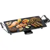 Image de Bestron Plancha électrique, Barbecue electrique avec revêtement anti-adhésif, Gril de table pouvant jusqu'à 4 personnes, avec réglage de la température en continu, Couleur: noir