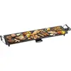 Image de Bestron Plancha électrique, Barbecue electrique XXL avec revêtement anti-adhésif, Gril de table pouvant jusqu'à 8 personnes, Surface de cuisson extra longue, Couleur: noir