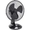Image de Bestron Ventilateur de table mobile Ø 27cm, Petit ventilateur avec 2 niveaux de vitesse & fonction oscillation 75°, Hauteur : 29 cm, 30 Watts, DDF27Z, Couleur: Noir,