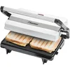 Image de Bestron Machine a panini avec bac de récupération, Appareil panini avec poignée Cool-Touch, Paninimaker avec revêtement antiadhésif, 700 Watt, APM123W, Couleur: Blanc