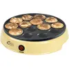Image de Bestron Appareil à Poffertjes (Profiteroles) au Design Rétro, Mini Crêpier avec Revêtement Anti-Adhésif, Sweet Dreams, 800 Watts, Couleur: Jaune