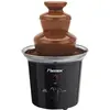 Image de Bestron Fontaine à chocolat, 3 étages, petite fontaine à chocolat avec fonction de maintien au chaud, 60 watts, couleur: Noir