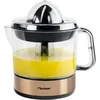 Image de Bestron Presse-oranges et agrumes électrique, Inclut 2 cônes de pressage et un couvercle pour préserver l'arôme, Moteur à deux sens de rotation (gauche/droite), Capacité : 0.7 Litre, Couleur: Cuivre