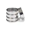 Image de 4 cercles à tarte inox 8 cm Patisse