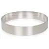 Image de patisse 02156   Cercle à gâteaux, cercle à pâtisserie, mousse ou entremets - acier inoxydable   4.5cm x Ø 20cm, Argenté