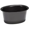 Image de Patisse 02809 Lot de 4 Moules Aspic Ovale Acier Revêtu Antiadhésif Noir 9 cm