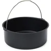 Image de patisse 02857, Moule A Manqué à Fond fixe et anse, pour Friteuse à Air Chaud Air Fryer XL & XXL, Noir, Ø 21.5 Cm x 8 Cm, Acier Revêtu sans PFAS