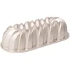 Image de patisse 04503 - Moule cake tressé, Moule à pain et brioche torsadé   Fonte d’aluminium, beige doré, 31x14x8cm