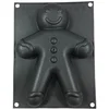 Image de patisse 19210 Moule à Pain d'Epice Forme de Bonhomme Platine Noir 23 cm