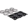 Image de Patisse 72141 Kit Tartelettes Rondes Demi-Spheres Silicone Noir 33 x 18 x 3 cm 7 unité(s)