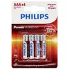 Image de Philips Power LR03 Pile LR3 (AAA) alcaline(s) 1.5 V 4 pc(s)
